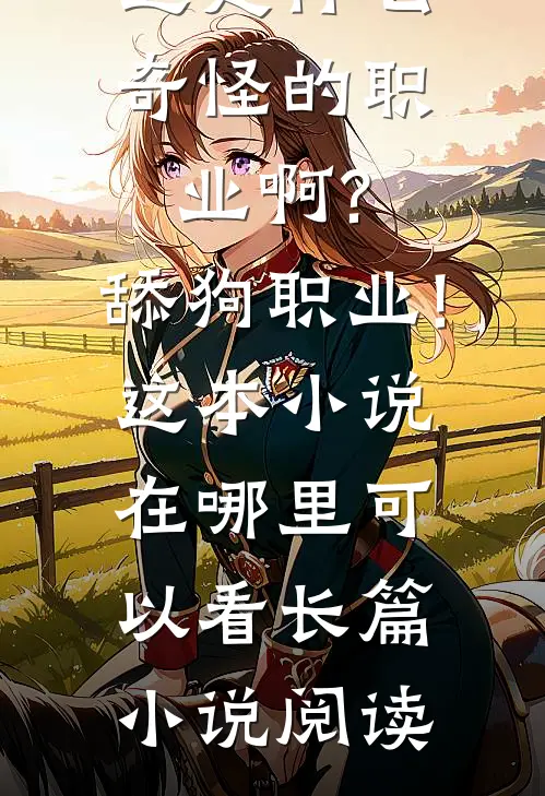 这是什么奇怪的职业啊?舔狗职业!这本小说在哪里可以看长篇小说阅读